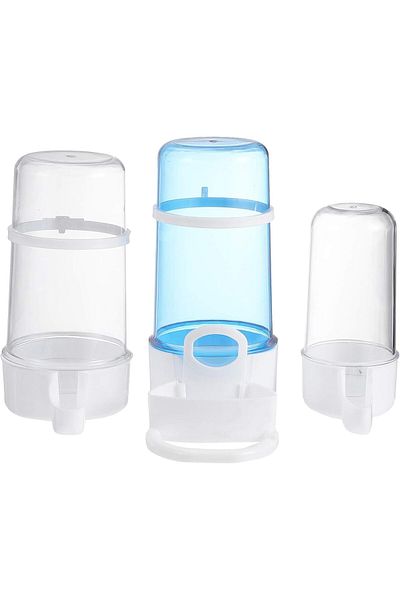 CHT Balacoo 3pcs Automatic Bird Feeder Bottle Bird Water Feeder Container Bird Food Dispenser for Outdoo