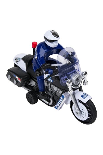 ATS Μοτοσικλέτα Παρέμβασης με Φώτα και Ήχους, Μπλε Μαύρο, για Παιδιά, Χωρίς Τ...