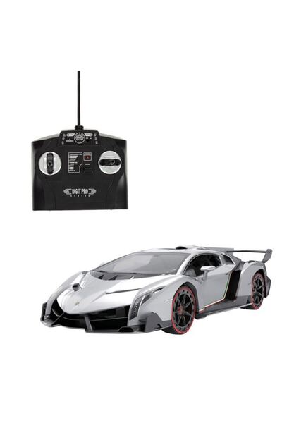 Lamborghini Remote Control Veneno Silver with Lights 1:14 / 27MHz