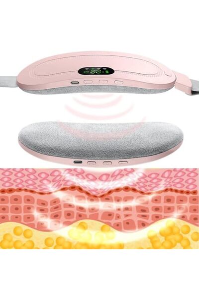 Denx Portable Heating Pad for Menstrual Pain Relief with 3 Heating Levels and 3 Vibration Massage Modes f