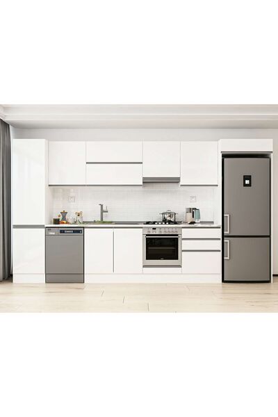 Alvinka 400X222 Cm High Gloss Mutfak Dolabı Mbb-E90B50S60-1 High Gloss | Beya...