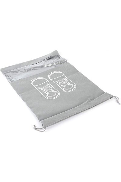 OEM 10 Shoe Storage Bags, Travel or Storage, Dustproof, Washing Machine Compatible, 27 x 36 cm, Light Gr