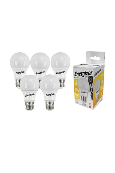 Energizer Set 5 becuri LED Energizer, E27, 8.2 W, 806 lm, 4000k, lumina neutra, clasa energetica F
