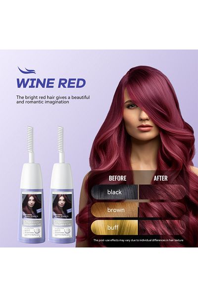 cnmofaxin Bubble Hair Dye Essence Kit, Natural Plant Bubble Hair Dye for Grey Hair Color Bubble Dye 200ml