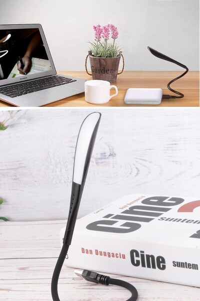 Buffer ® USB Girişli 14 Ledli 3 Kademeli Dokunmatik Masa/Kitap Okuma Lambası Ledi Siyah