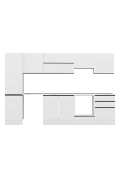 Alvinka 320X210 Cm High Gloss Mutfak Dolabı Mb-E90B50S60-1