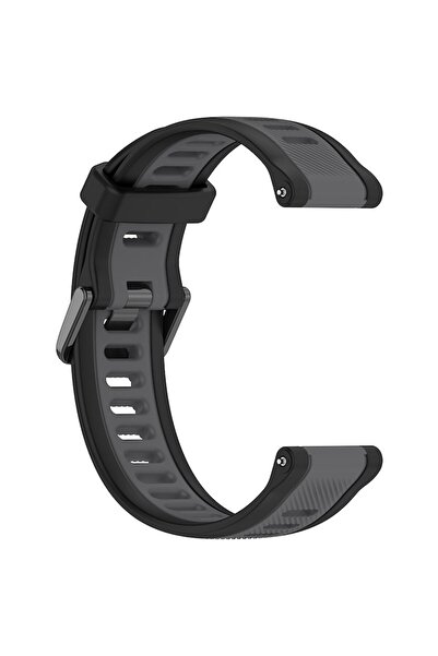 Terra Compatible Strap for Huawei Watch GT 4 41mm/W1/Honor Watch S1/Garmin Venu 2S/Vivoactive 4S, X56, Sil