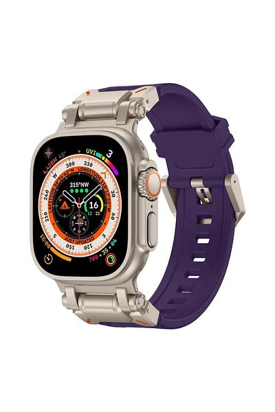 Flo Watch strap for Apple Watch 1/2/3/4/5/6/7/8/9/10/SE/SE 2/Ultra/Ultra 2 42/44/45/46/49mm, F26, Silico
