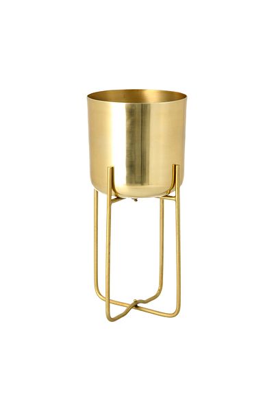 homez Aluminum Planter With Leg Gold