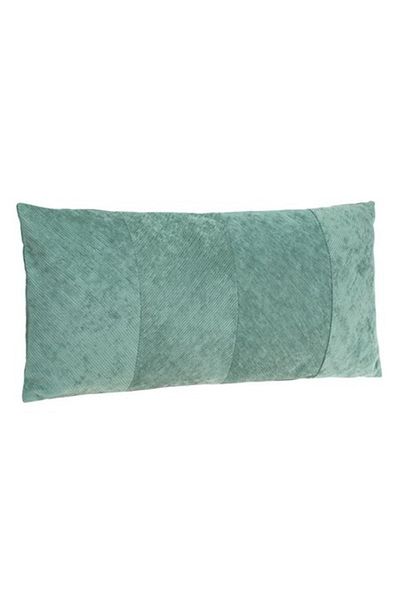 OEM Winter Decorative Pillow Green Mint with Relief Stripes