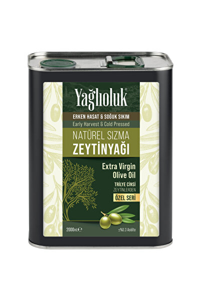 Yağlıoluk Özel Seri Erken Hasat Soğuk Sıkım Natürel Sızma Zeytinyağı 2 LT