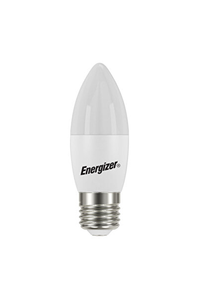 Energizer Set 5 becuri LED Candle Energizer, 4.9W, E27, 470 lumeni, 3000K, lumina calda, clasa energetica F