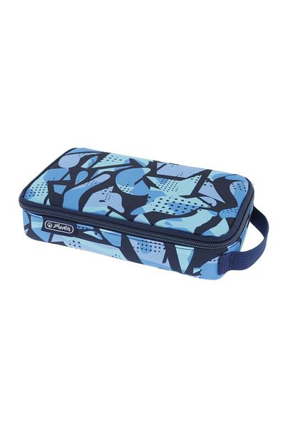 Herlitz Penar 2 Go Etui, Culoare Albastru Camo, Material Material Textil, Model Camo