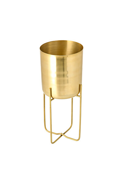 homez Aluminum Planter With Leg Gold