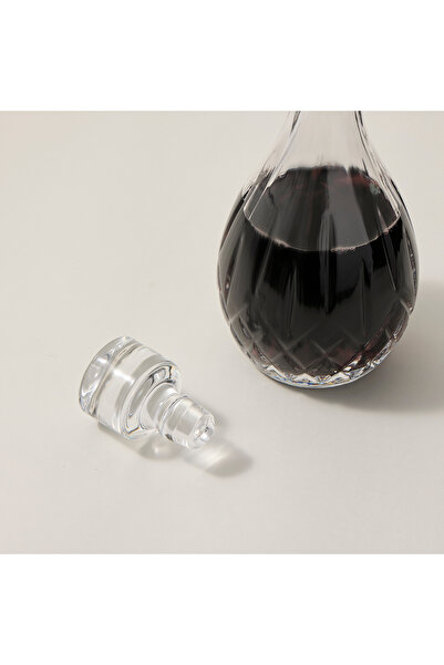 RCR transparent crystal glass decanter with lid