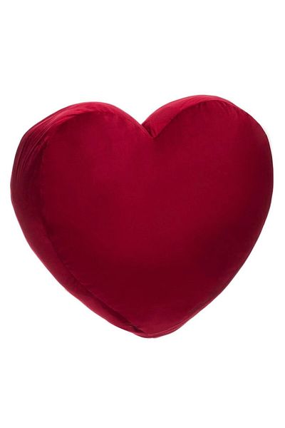 OEM Winter Decorative Heart Pillow Red 45x38x8cm