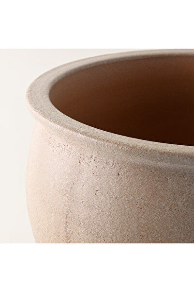 homez Ceramic Planter, Beige 38*38*33Cm