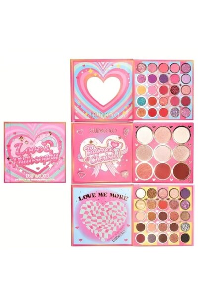 kevin coco Eyeshadow Palette, Kevin&Coco, 59 shades, 3 Layers, 14x14cm, multi...