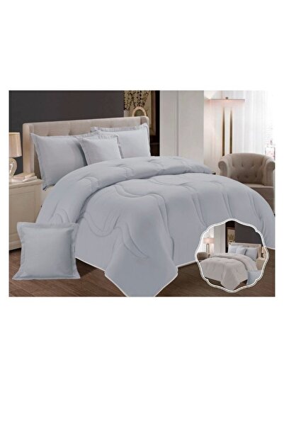 smart home Double-sided comforter set, 6-piece bedspread set, 100% microfiber filling bedspread, 230x250cm