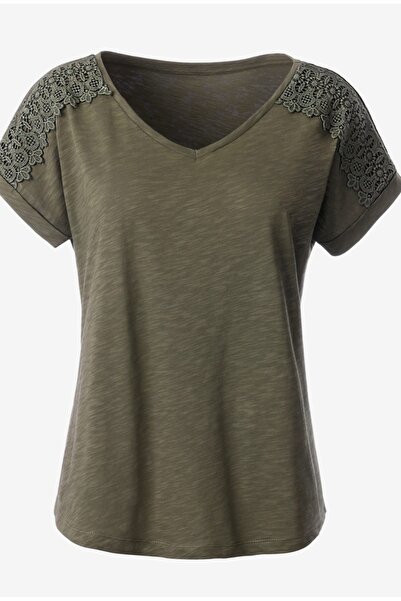 creation L mâneci împletite din bumbac organic 100% tricou