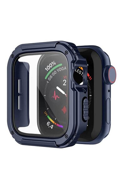 Flo Carcasă de înaltă protecție pentru Apple Watch 1/2/3 42mm + folie, F58, plastic dur, albastră