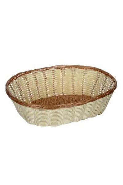 OEM Decorative Kitchen Basket Oval in & Brown Color