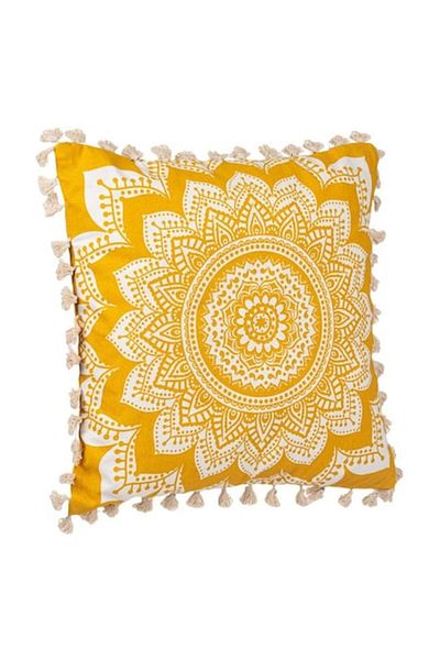 OEM Decorative Pillow, Cotton, Mustard, 45x45x10 cm