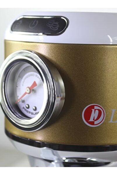 DLC 1L Coffee Maker – 800W Golden Finish,