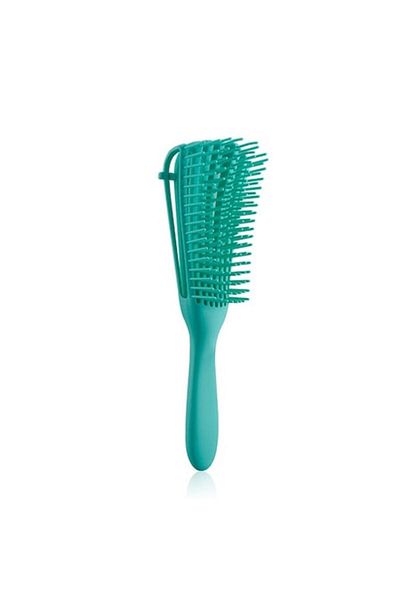Flo Perie flexibilă pentru descurcarea părului creț/umed și uscat, 8 brațe mobile, TPE, 24,5 x 4,5 x 2 cm, verde