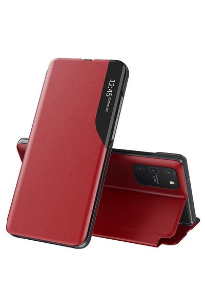 SOL Husă de protecție pentru Samsung Galaxy S10 Lite, Protect, J55, -Piele, Elegant Ruby