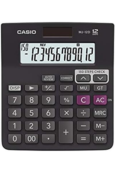 Casio آلة حاسبة مكتبية MJ-12D للتحقق والتصحيح في 150 خطوة