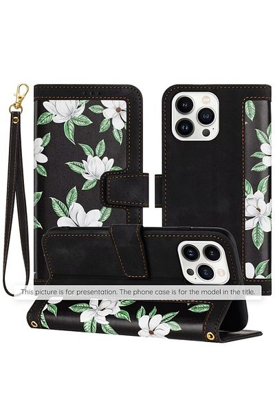 SOL Husa pentru iPhone 7 Plus/8 Plus, FlipCraft, T58, Piele ecologica, Flowers of the Dawn
