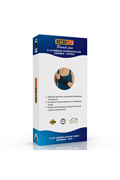 ORTHOMED Νάρθηκας καρπού από νεοπρένιο - Αριστερή,
