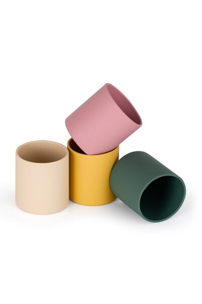 Petite&Mars Cup, Petite&Mars, Take&Match, Without handle, Silicone, BPA free, 360 ml, 6 months+, Yellow