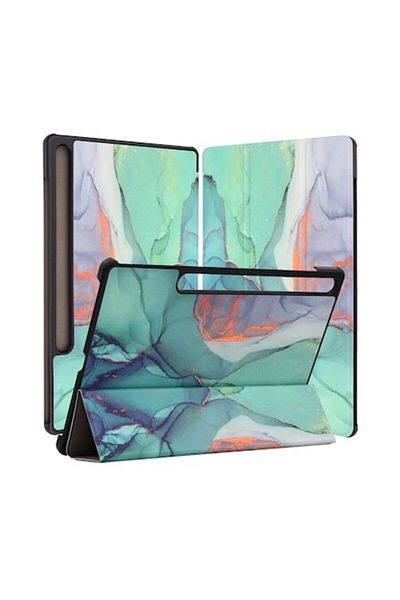 SOL Husă de protecție pentru Samsung Galaxy Tab S9 Plus/S9 FE Plus, Compact, Nanotextil, Lucky Green