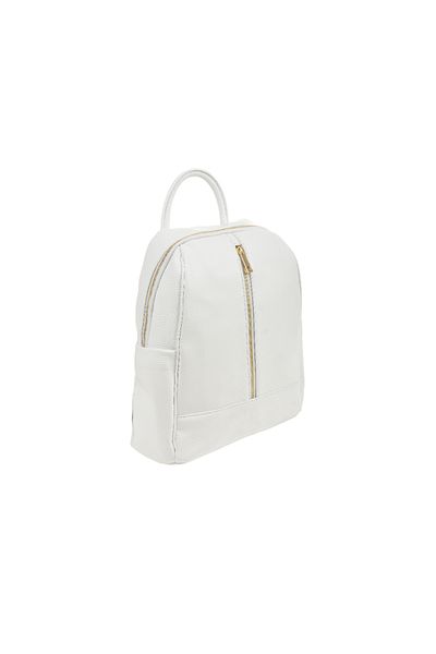 Generic Women's genuine leather backpack BG18820, Bianco