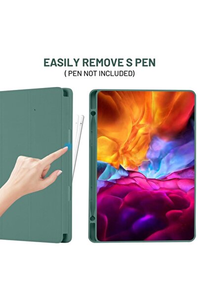 SOL Protective Case for Samsung Galaxy Tab S6 Lite 2020/2022/2024, SOL, J13, TPU, Green Forest