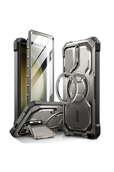 SOL Protective Case for Samsung Galaxy S24 Ultra + Screen Protector, Urban Sol, Hard Plastic, I-Blason A