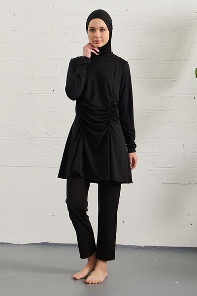 REMSA Lycra Full Covered Hijab Μαγιό 1429-01 Μαύρο