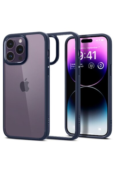 Spigen Carcasă pentru iPhone 14 Pro, Ultra Hybrid, Albastru marin