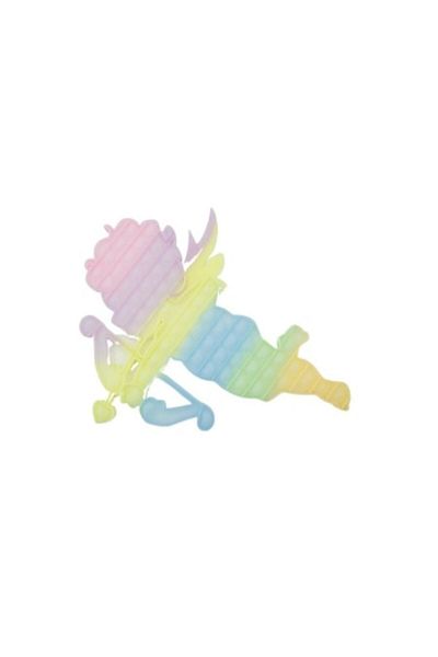 FEN Antistress Toy Silicone, Pop it Now and Flip It, 40x45 cm, Cupid, Phosphorescent, Multicolor