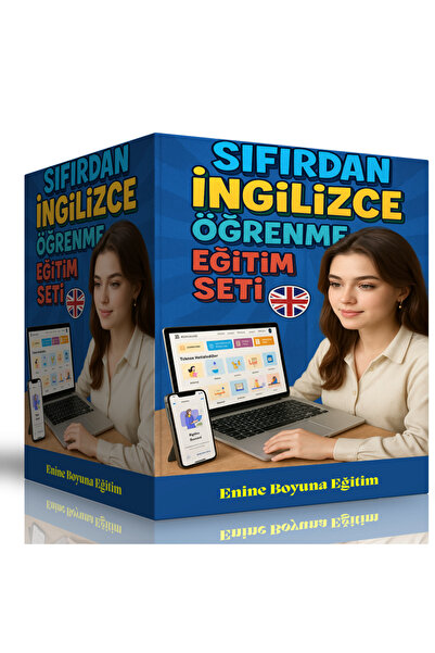 Enine Boyuna Eğitim Sıfırdan İngilizce Öğrenme Eğitim Seti (Online Eğitim)
