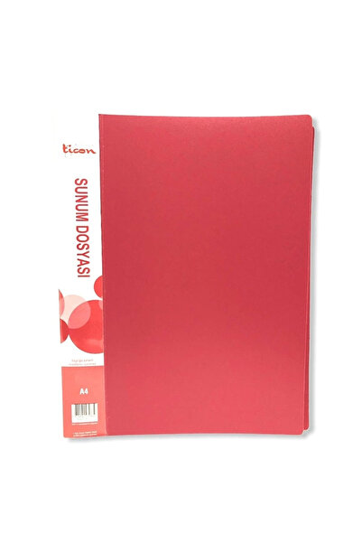 Ticon Presentation File A4 60's Red 1 Piece