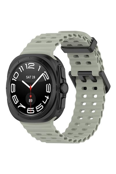 SOL Curea de ceas pentru Samsung Galaxy Watch Ultra 47mm, Protect, Y23, silicon, verde deschis, pădure