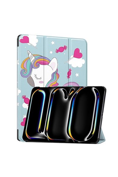 Rao Husa compatibila cu iPad Pro 13 2024, FoldPro, M32, Fibra Nano, Unicorn
