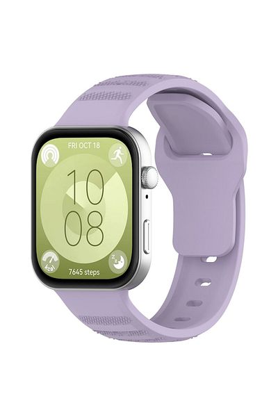 SOL Watch Strap for Huawei Watch Fit 3, SOL, Y41, Silicone, Berry Purple