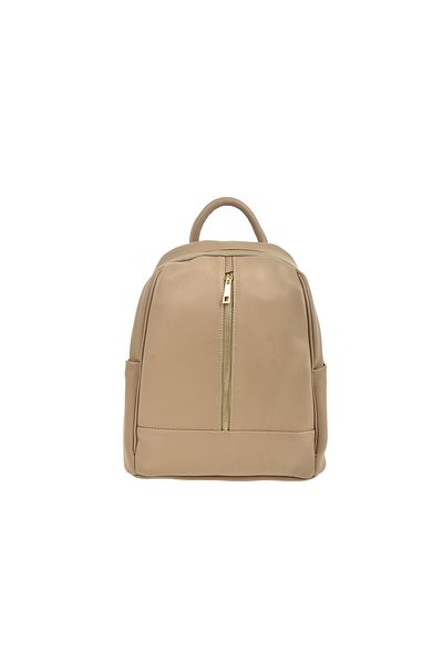 Generic Women's backpack made of genuine leather BG18822, Fango