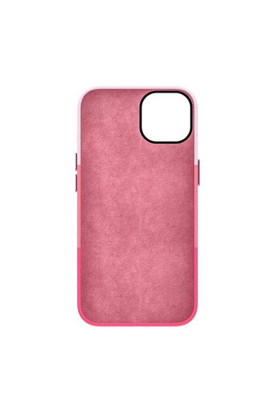 Mercaton Protective Case from Ecological Leather with Reinforcements for iPhone 14, Pink Multicolor