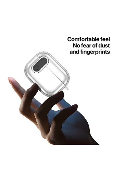 Stef's Cat Case for Apple AirPods 4, Y52, Aluminum, Grey