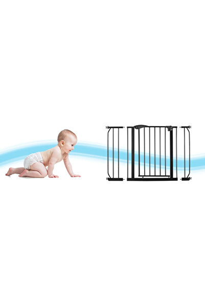 İSP Extendable Safety Gate "ISP Baby Safety Guard 7407", Double-sided opening, Metallic, 75-1